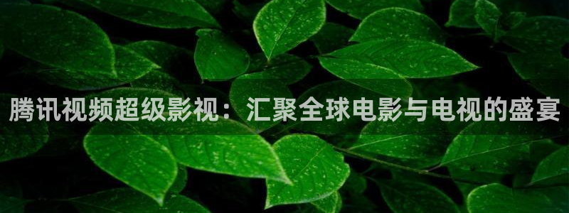 密本南瓜四川：腾讯视频超级影视：汇聚全球电影与电视的盛宴